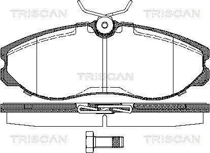 Колодки тормозные передние TRISCAN 811014174