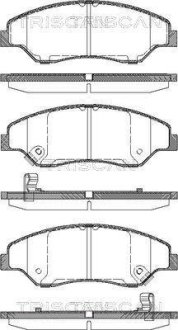 Колодки тормозные передние TRISCAN 811018005