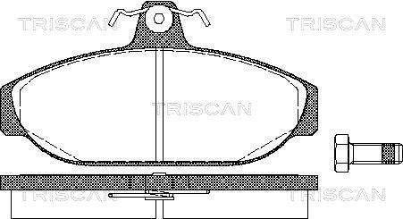 Колодки тормозные передние TRISCAN 811027150