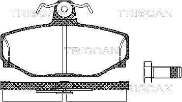 Колодки тормозные задние TRISCAN 811027919