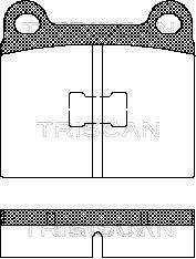 Колодки тормозные передние TRISCAN 811029214