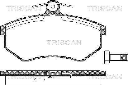 Колодки тормозные передние TRISCAN 811029934