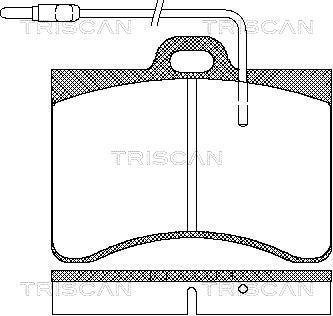 Колодки тормозные передние TRISCAN 811038782