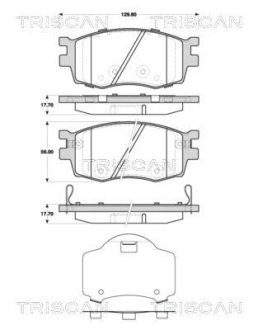 Колодки тормозные передние TRISCAN 811043031