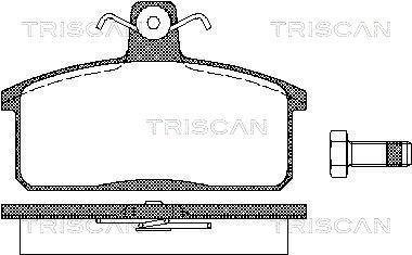 Колодки тормозные задние TRISCAN 811069013