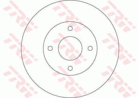 Диск тормозной (1 шт.).) NISSAN Almera/Primera/Primera Estate/Wagon TRW DF4169