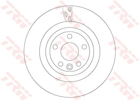 Диск тормозной JAGUAR F-Pace/I-Pace "F R=325mm "15>> TRW DF6706S
