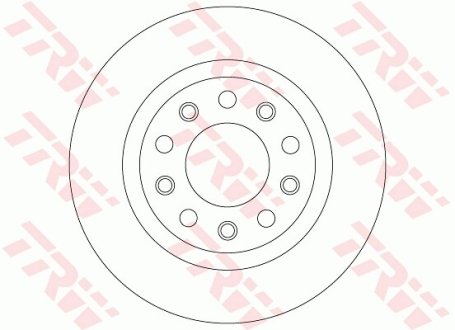 Тормозной диск TRW DF8070