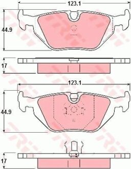 Комплект гальмівних колодок TRW GDB1189