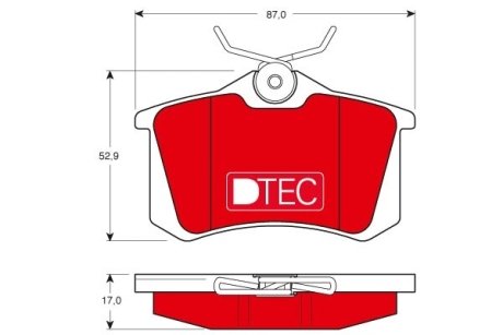 Гальмівні колодки дискові AUDI/CITROEN/FORD/PEUGEOT/SEAT/SKODA/VW TRW GDB1330DTE