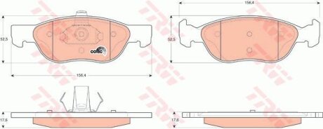 Комплект гальмівних колодок TRW GDB1487