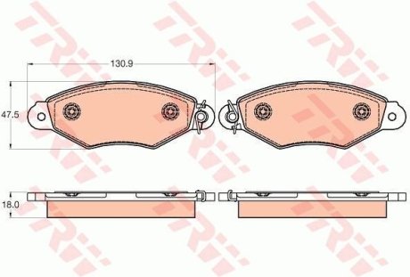 Тормозные колодки TRW GDB2024