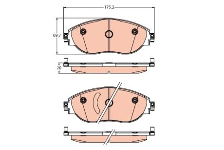 Колодки тормозные дисковые TRW GDB2219