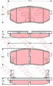 Комплект гальмівних колодок TRW GDB3260