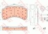 Комплект гальмівних колодок, дискове гальмо TRW GDB5110 (фото 1)