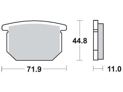 Гальмівні колодки TRW MCB501
