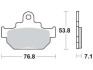 Тормозная колодка (диск) TRW MCB550 (фото 1)