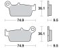 Гальмівні колодки TRW MCB575RSI (фото 1)