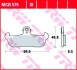 Тормозная колодка (диск) TRW MCB579 (фото 2)