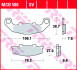 Комплект тормозных колодок TRW MCB586 (фото 2)