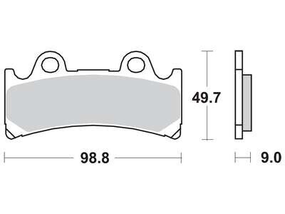 Гальмівні колодки TRW MCB656SV