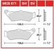 Тормозная колодка (диск) TRW MCB671SH (фото 1)
