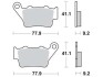 Тормозная колодка (диск) TRW MCB672RSI (фото 1)