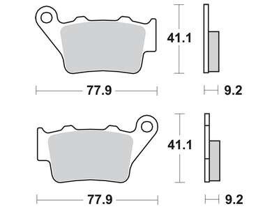 Тормозная колодка (диск) TRW MCB672RSI