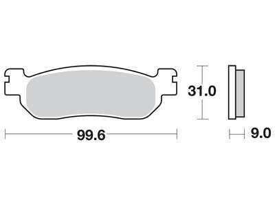 Комплект гальмівних колодок TRW MCB699