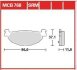 Гальмівні колодки TRW MCB768SRM (фото 1)