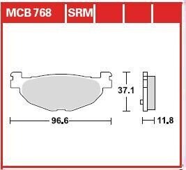 Гальмівні колодки TRW MCB768SRM