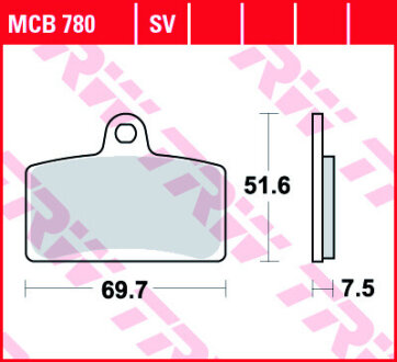 Гальмівні колодки TRW MCB780