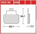 Гальмівні колодки TRW MCB782 (фото 1)