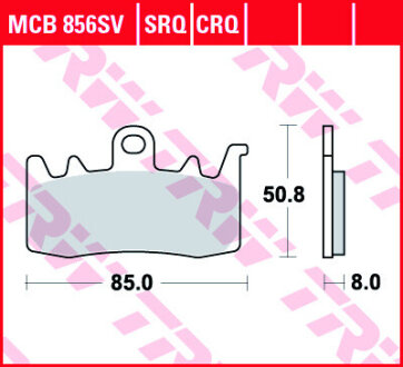 Гальмівні колодки TRW MCB856CRQ