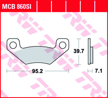 Гальмівні колодки TRW MCB860SI