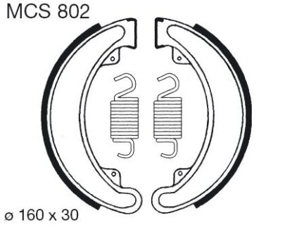 Гальмівні колодки TRW MCS802