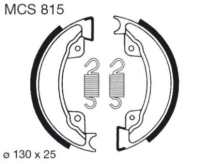 Гальмівні колодки TRW MCS815