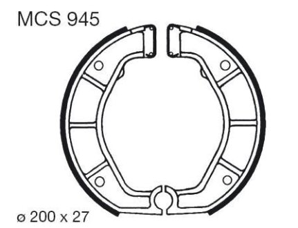 Гальмівні колодки TRW MCS945