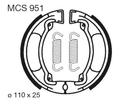 Гальмівні колодки TRW MCS951
