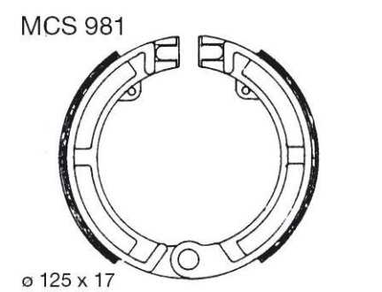 Гальмівні колодки TRW MCS981
