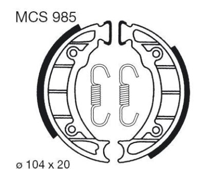 Гальмівні колодки TRW MCS985