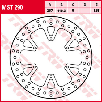 Гальмівний диск TRW MST290