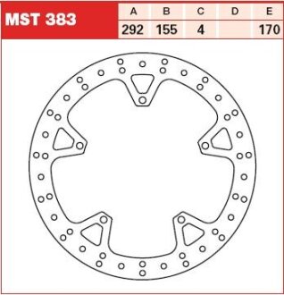 Гальмівний диск TRW MST383