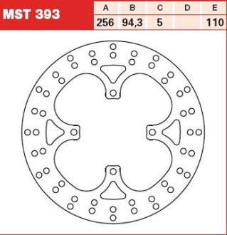 Гальмівний диск TRW MST393