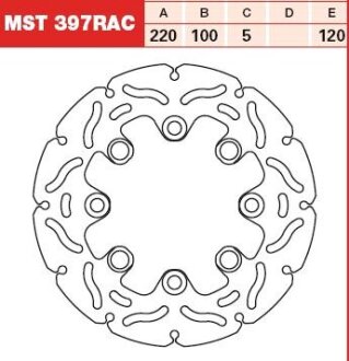 Гальмівний диск TRW MST397RAC
