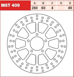 Гальмівний диск TRW MST409