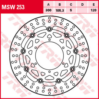 Гальмівний диск TRW MSW253