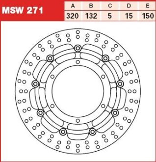 Гальмівний диск TRW MSW271