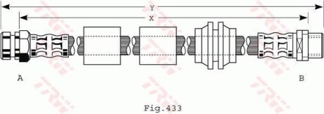 Гальмівний шланг TRW PHB440