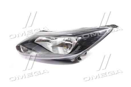 Фара левая с моторчиком Ford Focus II (11-14) H1/H7 черная TYC 20C570A52B